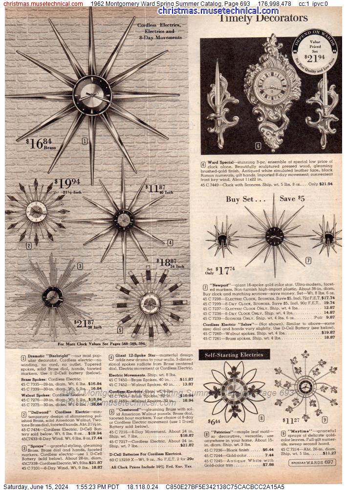 1962 Montgomery Ward Spring Summer Catalog, Page 693