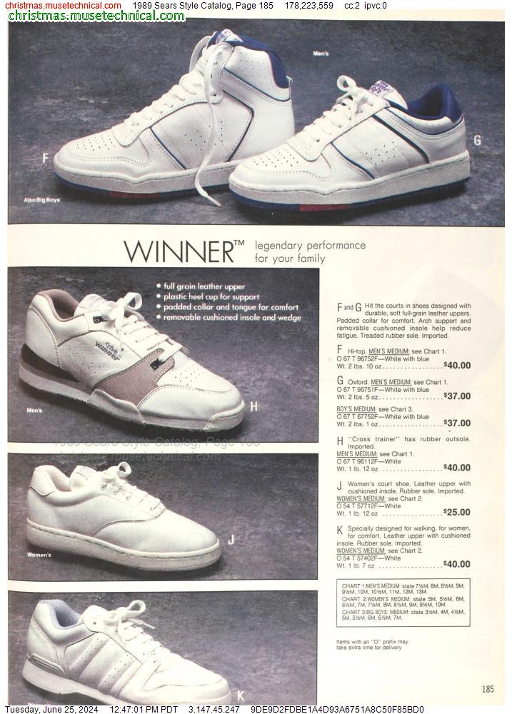 1989 Sears Style Catalog, Page 185