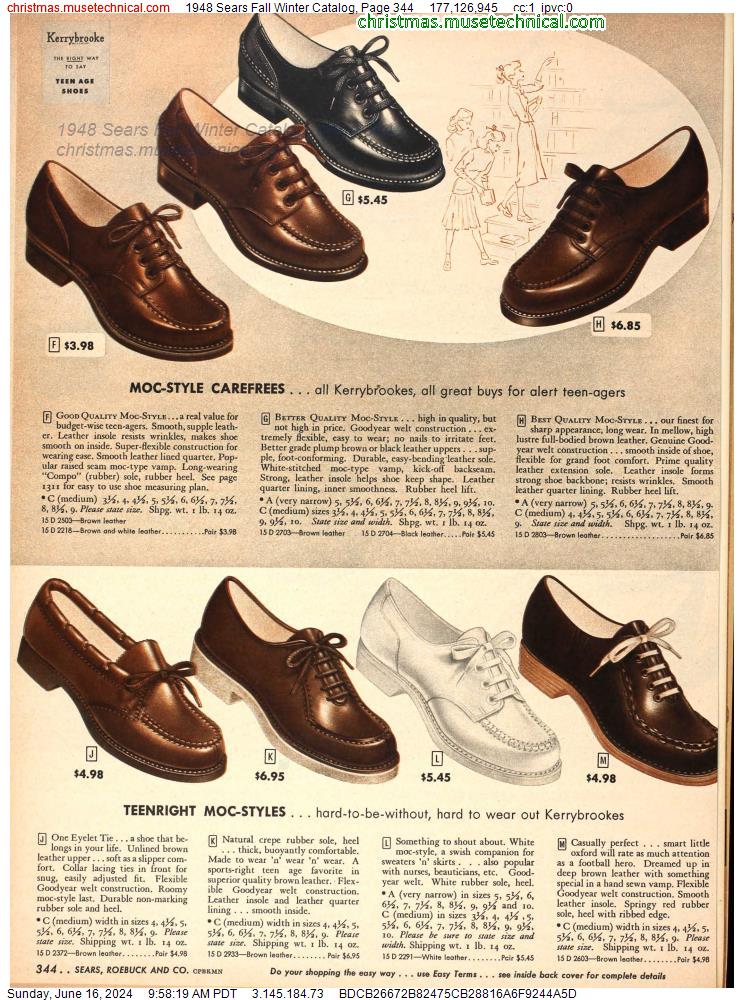 1948 Sears Fall Winter Catalog, Page 344