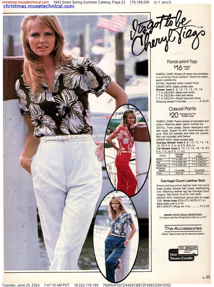1983 Sears Spring Summer Catalog, Page 23