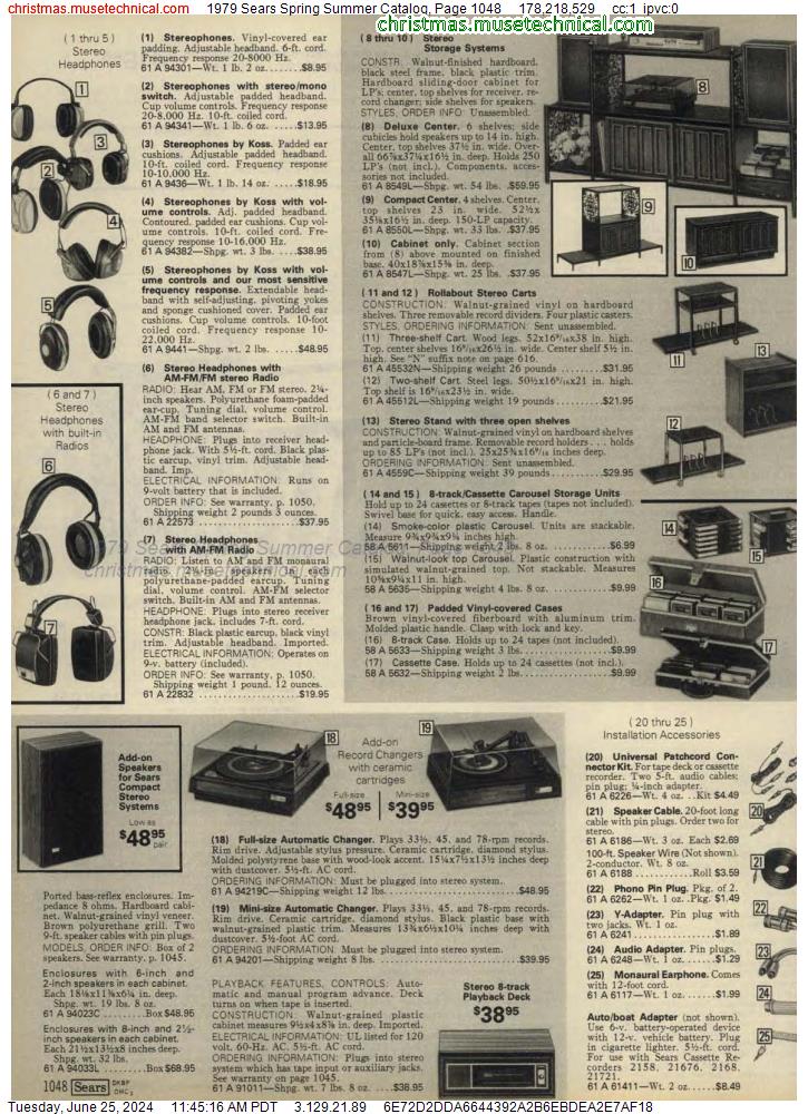 1979 Sears Spring Summer Catalog, Page 1048