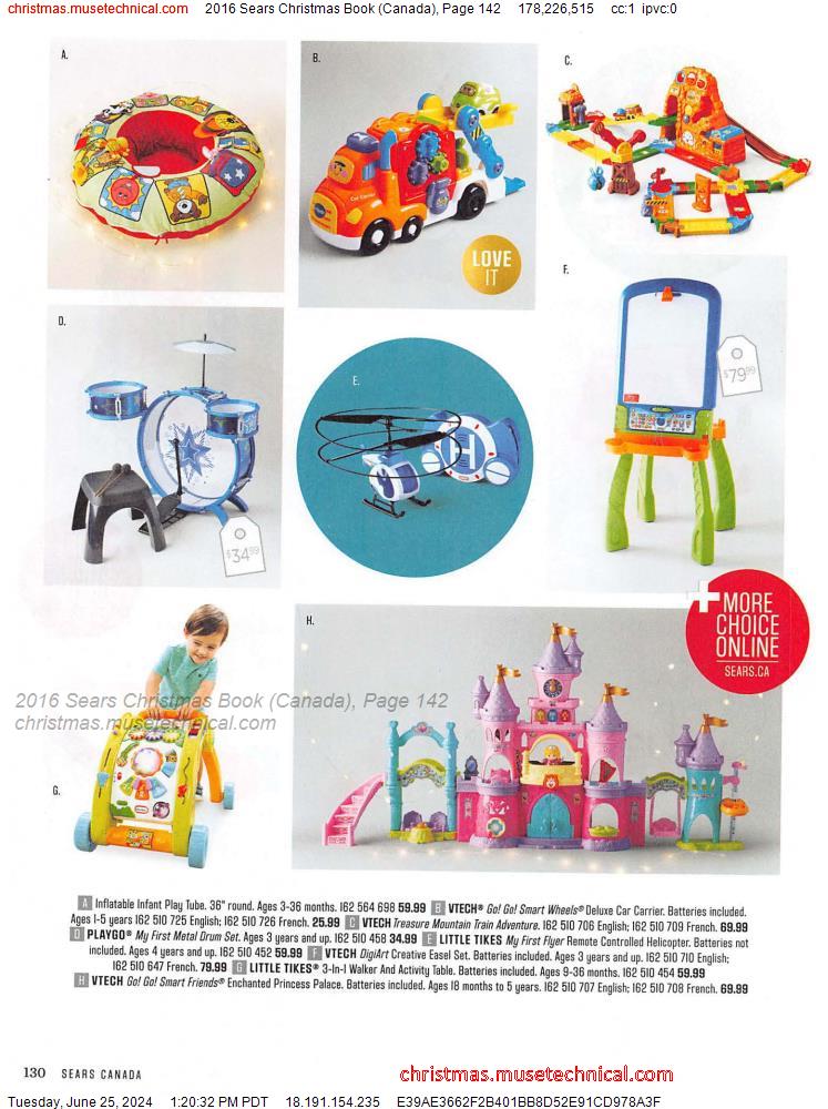2016 Sears Christmas Book (Canada), Page 142