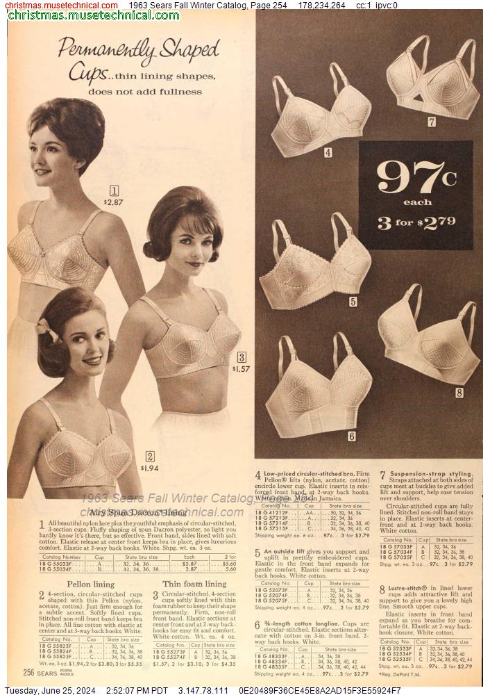1963 Sears Fall Winter Catalog, Page 254