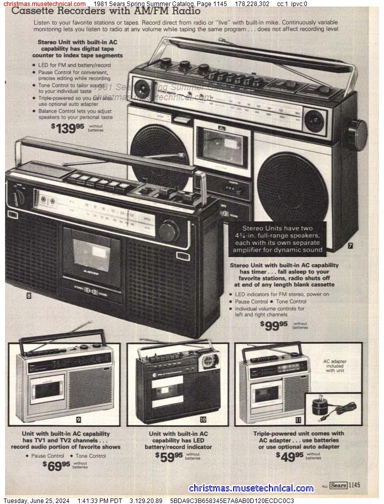 1981 Sears Spring Summer Catalog, Page 1145