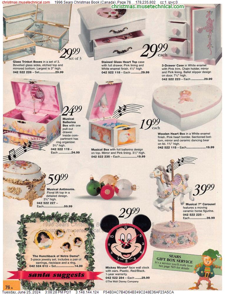 1996 Sears Christmas Book (Canada), Page 76