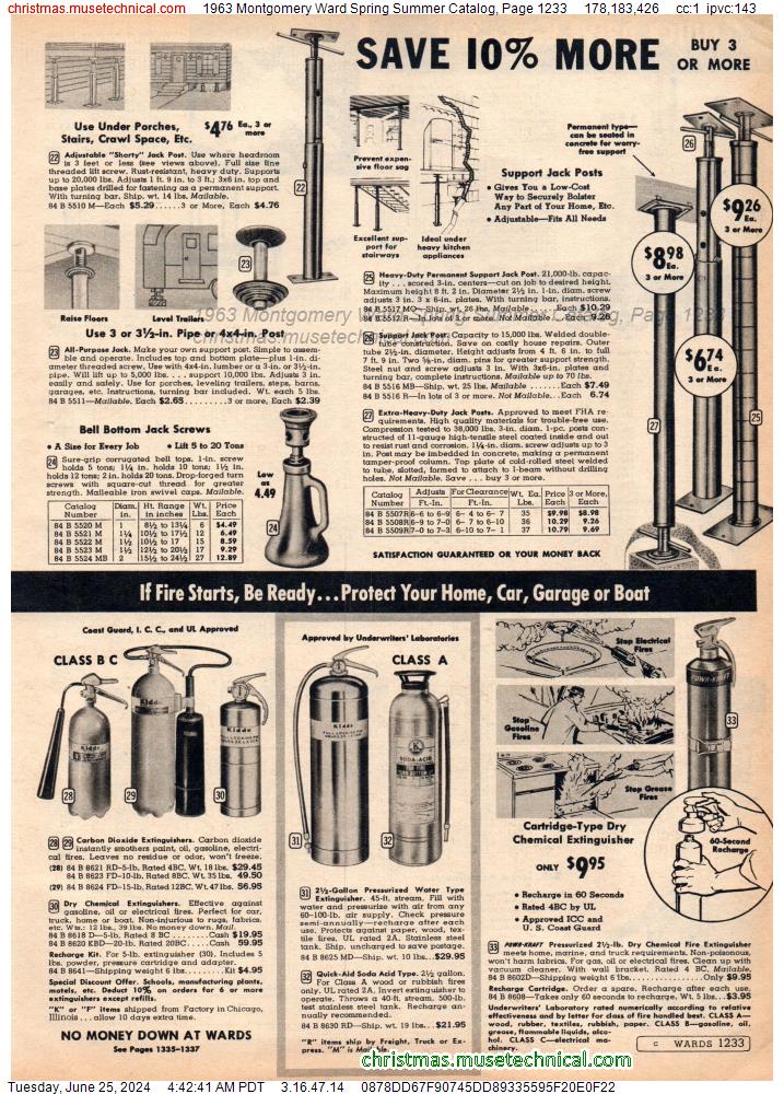 1963 Montgomery Ward Spring Summer Catalog, Page 1233