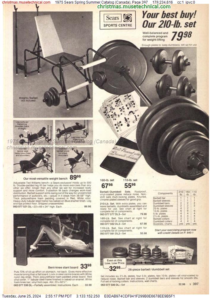 1975 Sears Spring Summer Catalog (Canada), Page 397
