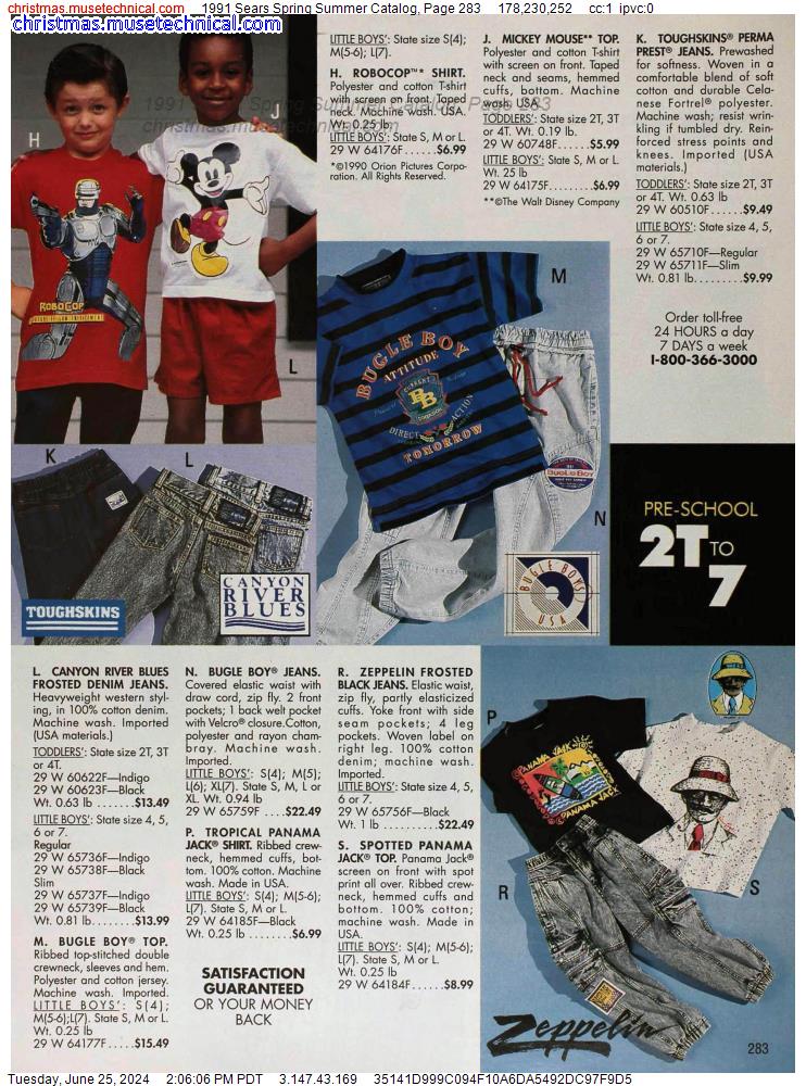 1991 Sears Spring Summer Catalog, Page 283