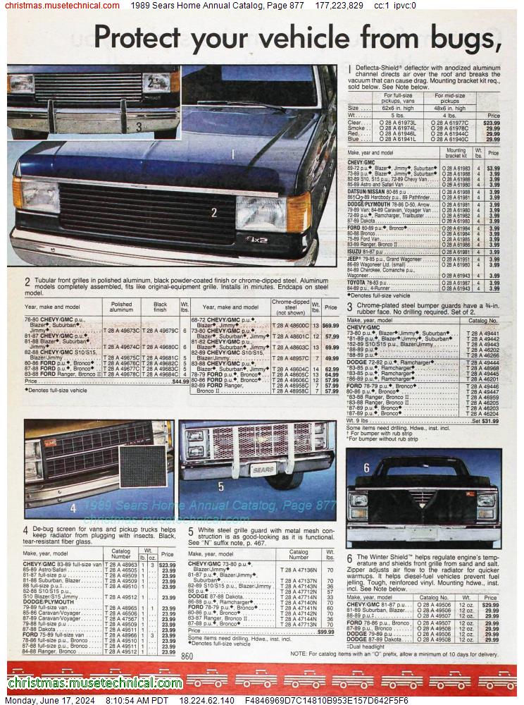 1989 Sears Home Annual Catalog, Page 877