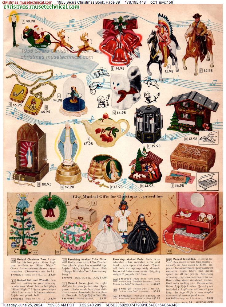 1955 Sears Christmas Book, Page 39