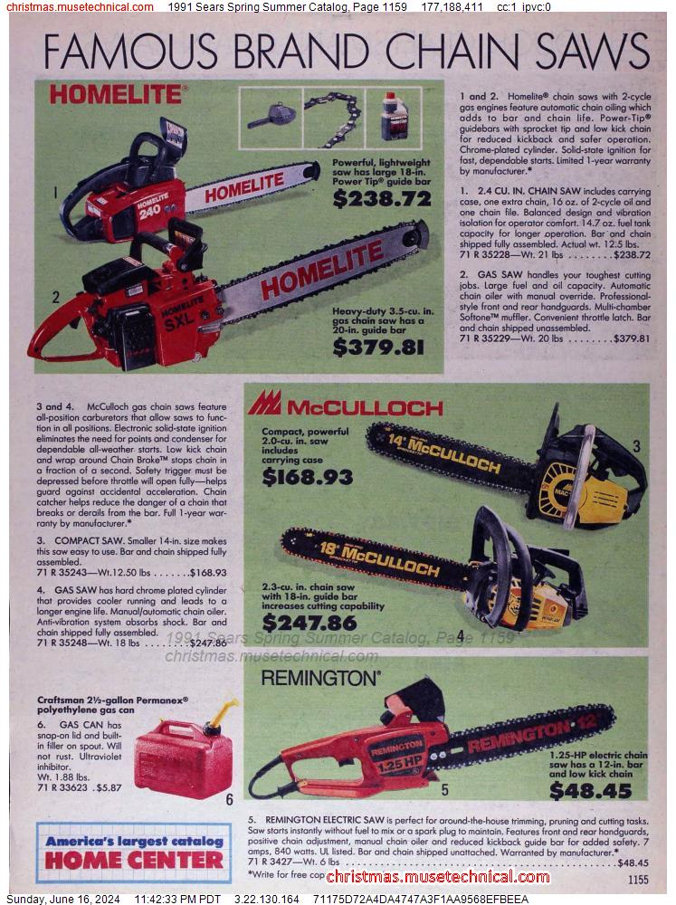 1991 Sears Spring Summer Catalog, Page 1159
