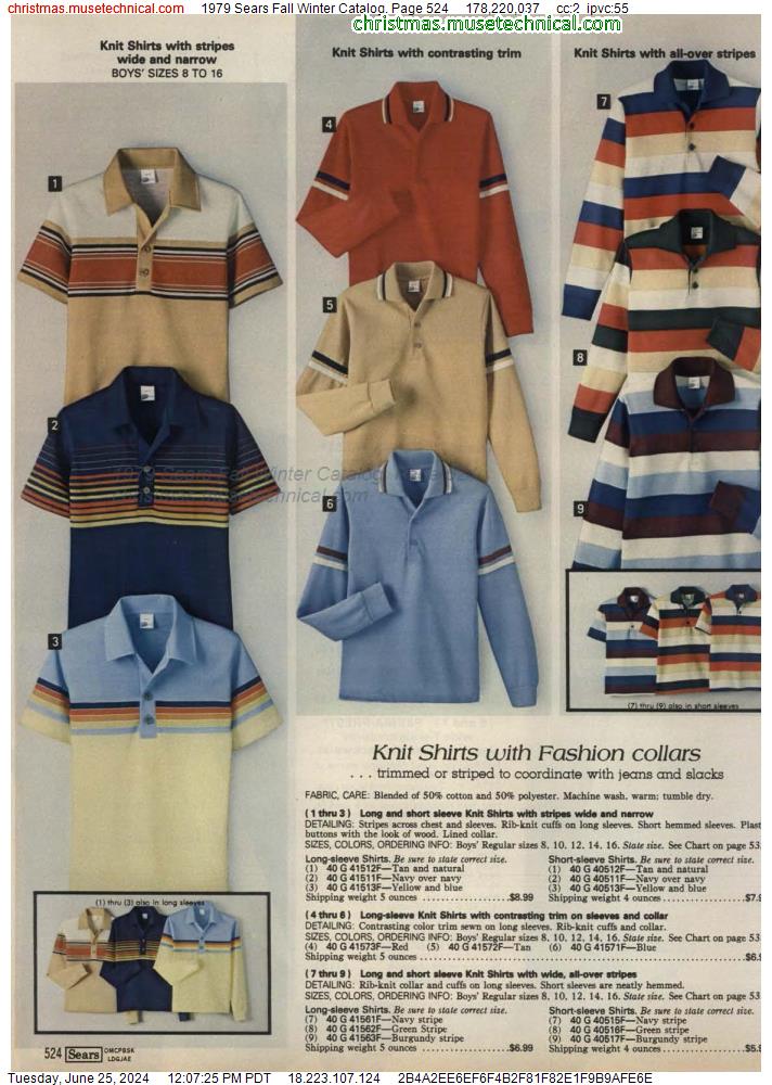 1979 Sears Fall Winter Catalog, Page 524