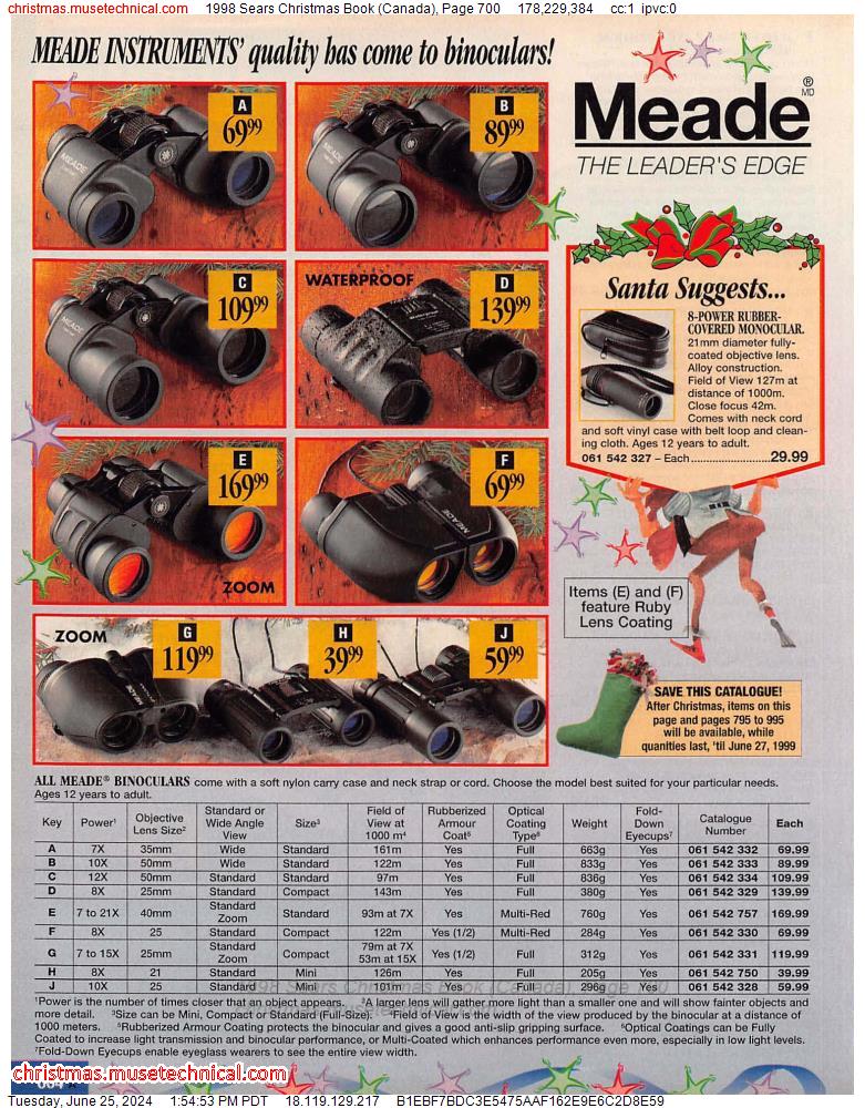 1998 Sears Christmas Book (Canada), Page 700