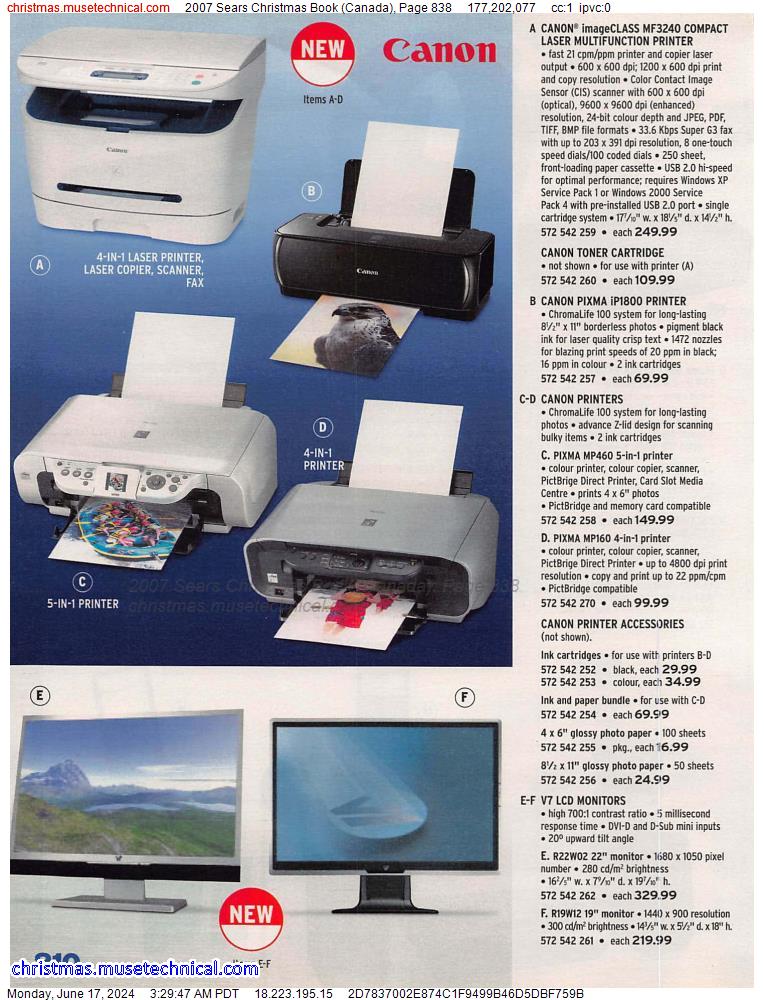 2007 Sears Christmas Book (Canada), Page 838