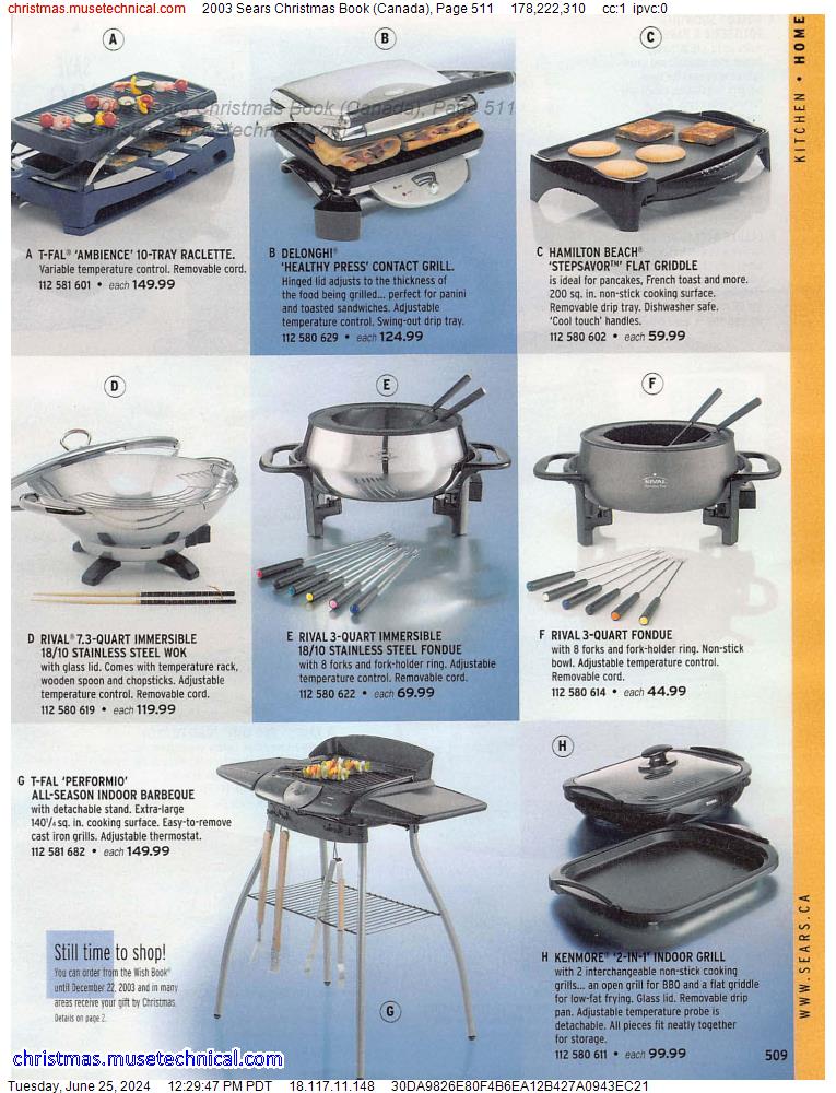 2003 Sears Christmas Book (Canada), Page 511
