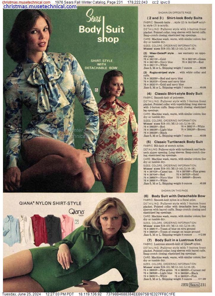1976 Sears Fall Winter Catalog, Page 231