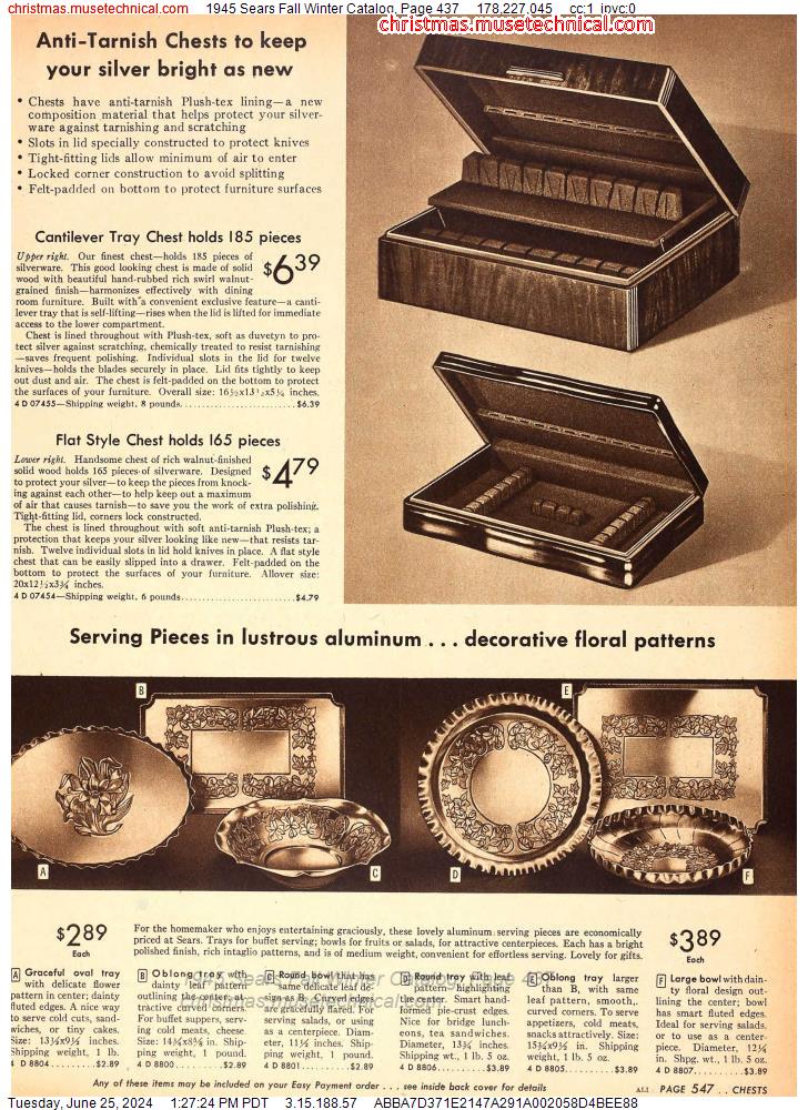 1945 Sears Fall Winter Catalog, Page 437