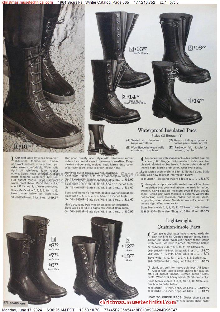 1964 Sears Fall Winter Catalog, Page 665