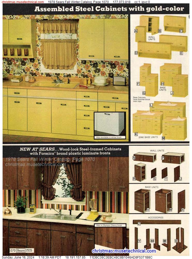 1978 Sears Fall Winter Catalog, Page 1070