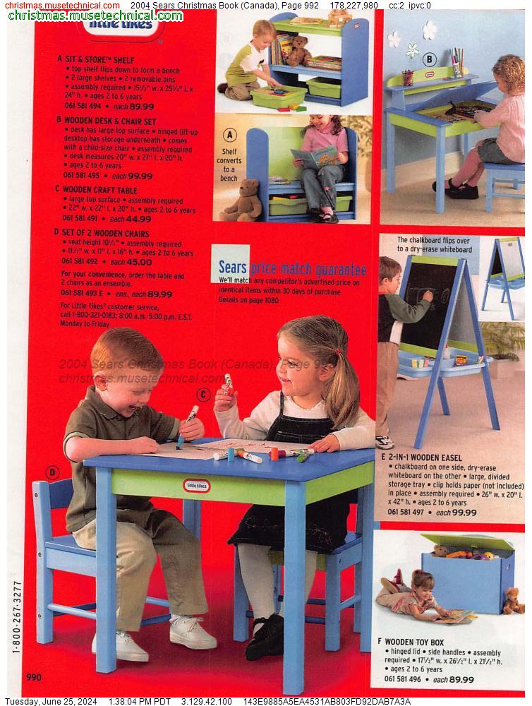 2004 Sears Christmas Book (Canada), Page 992