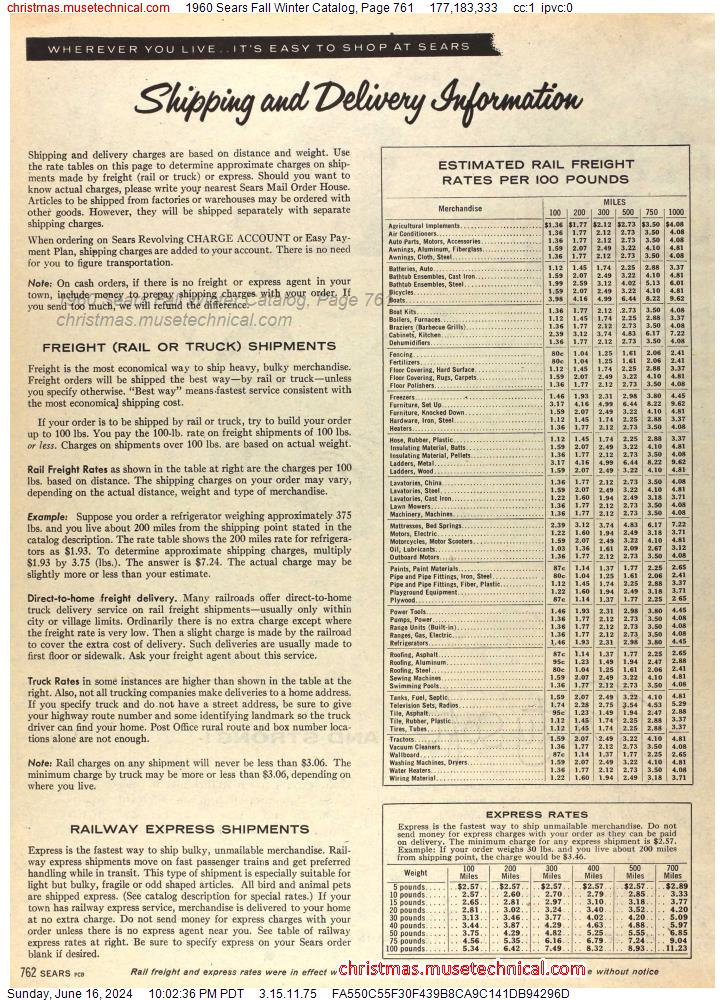 1960 Sears Fall Winter Catalog, Page 761