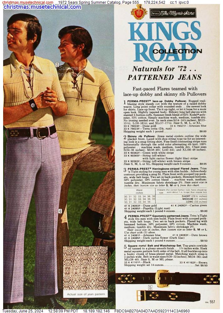 1972 Sears Spring Summer Catalog, Page 555