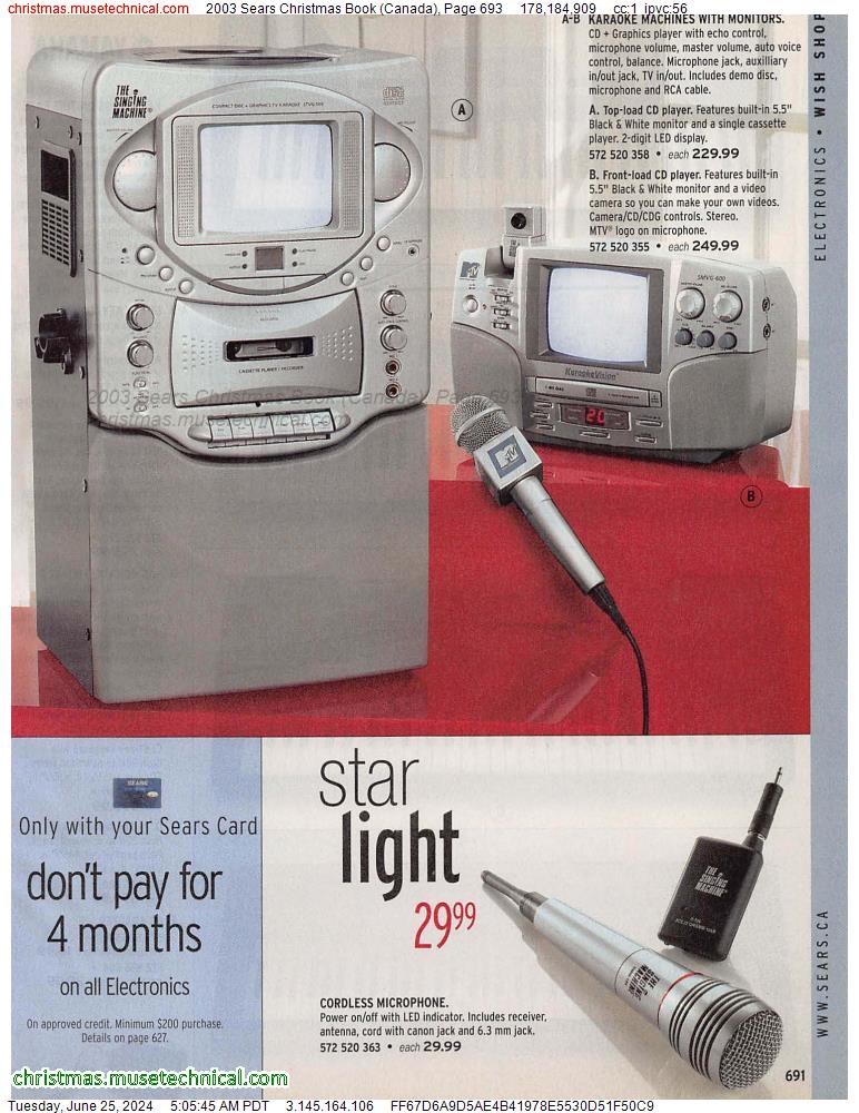 2003 Sears Christmas Book (Canada), Page 693