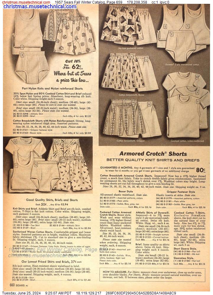 1957 Sears Fall Winter Catalog, Page 659