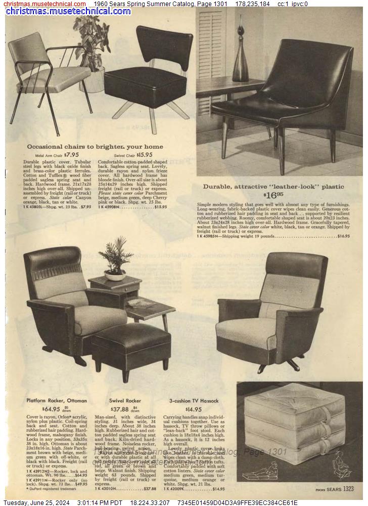 1960 Sears Spring Summer Catalog, Page 1301