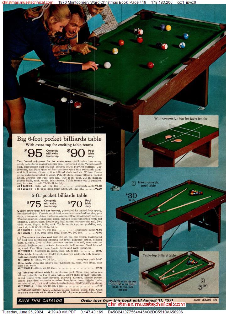 1970 Montgomery Ward Christmas Book, Page 419