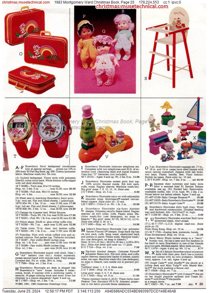 1983 Montgomery Ward Christmas Book, Page 25