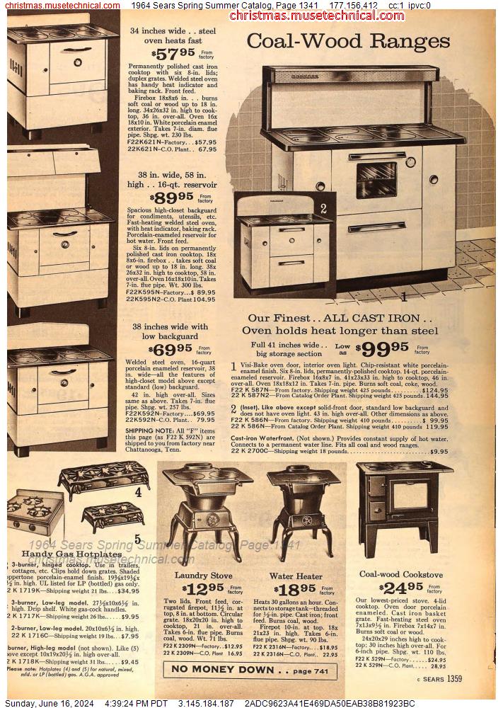 1964 Sears Spring Summer Catalog, Page 1341