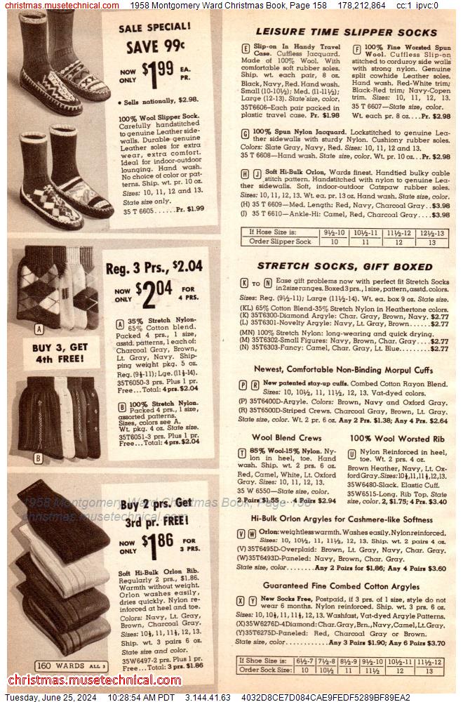 1958 Montgomery Ward Christmas Book, Page 158