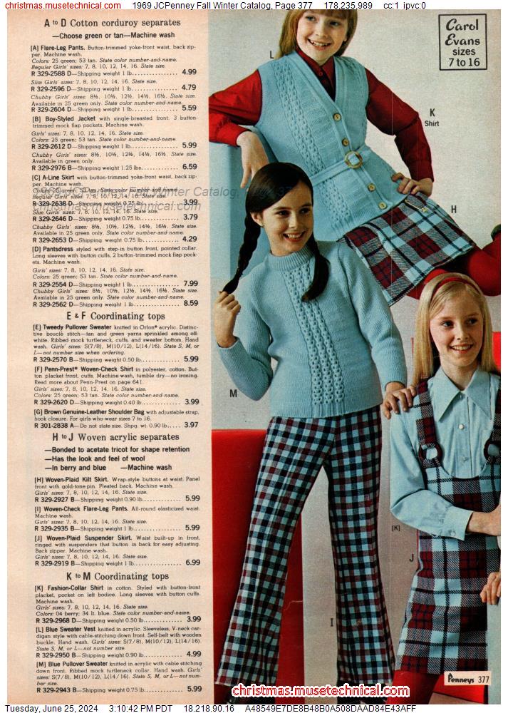 1969 JCPenney Fall Winter Catalog, Page 377