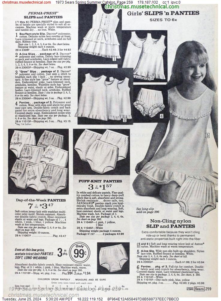 1973 Sears Spring Summer Catalog, Page 259