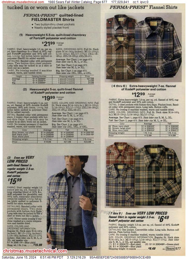 1980 Sears Fall Winter Catalog, Page 677