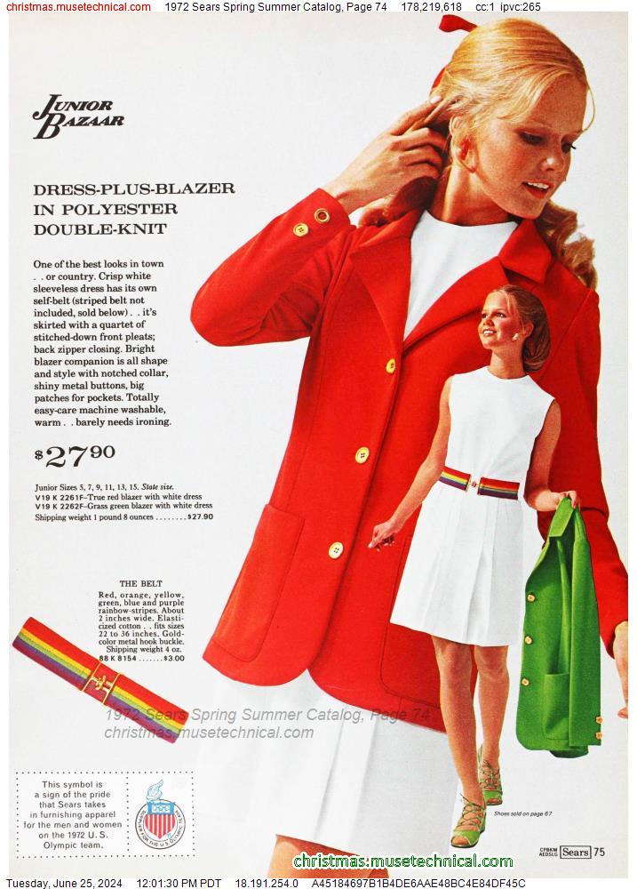 1972 Sears Spring Summer Catalog, Page 74