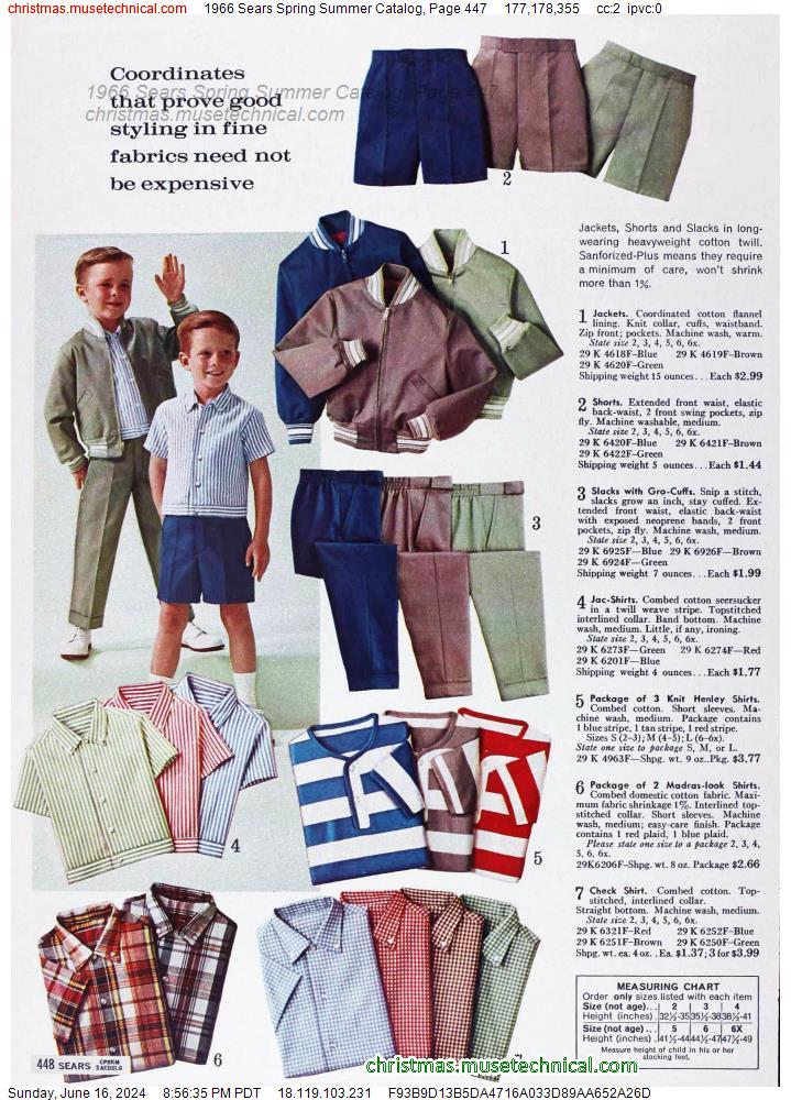 1966 Sears Spring Summer Catalog, Page 447
