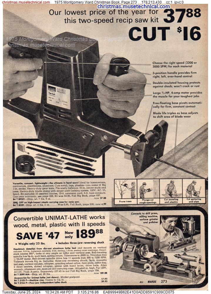 1975 Montgomery Ward Christmas Book, Page 273