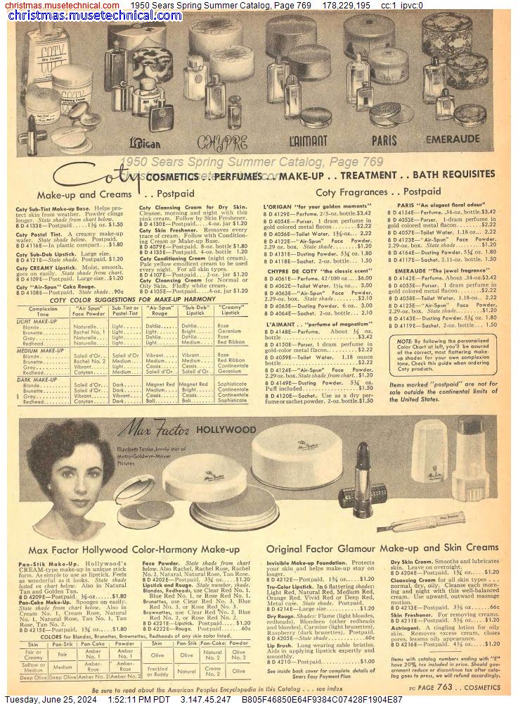 1950 Sears Spring Summer Catalog, Page 769