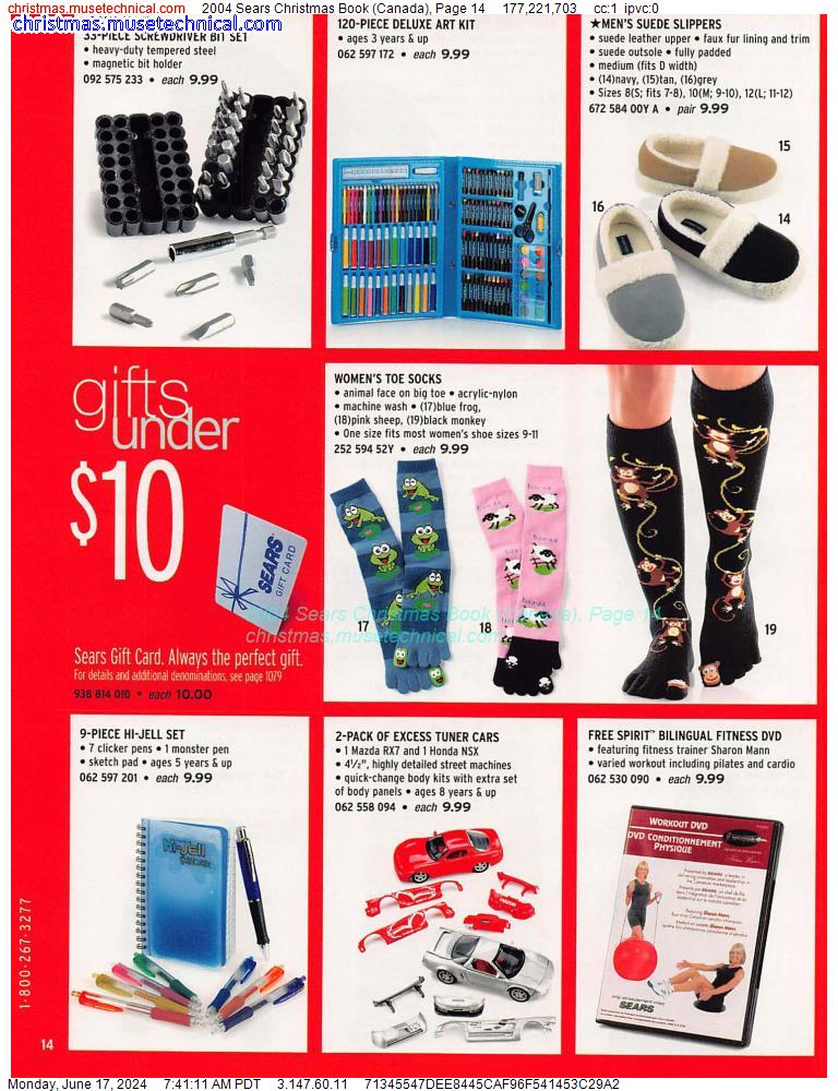 2004 Sears Christmas Book (Canada), Page 14
