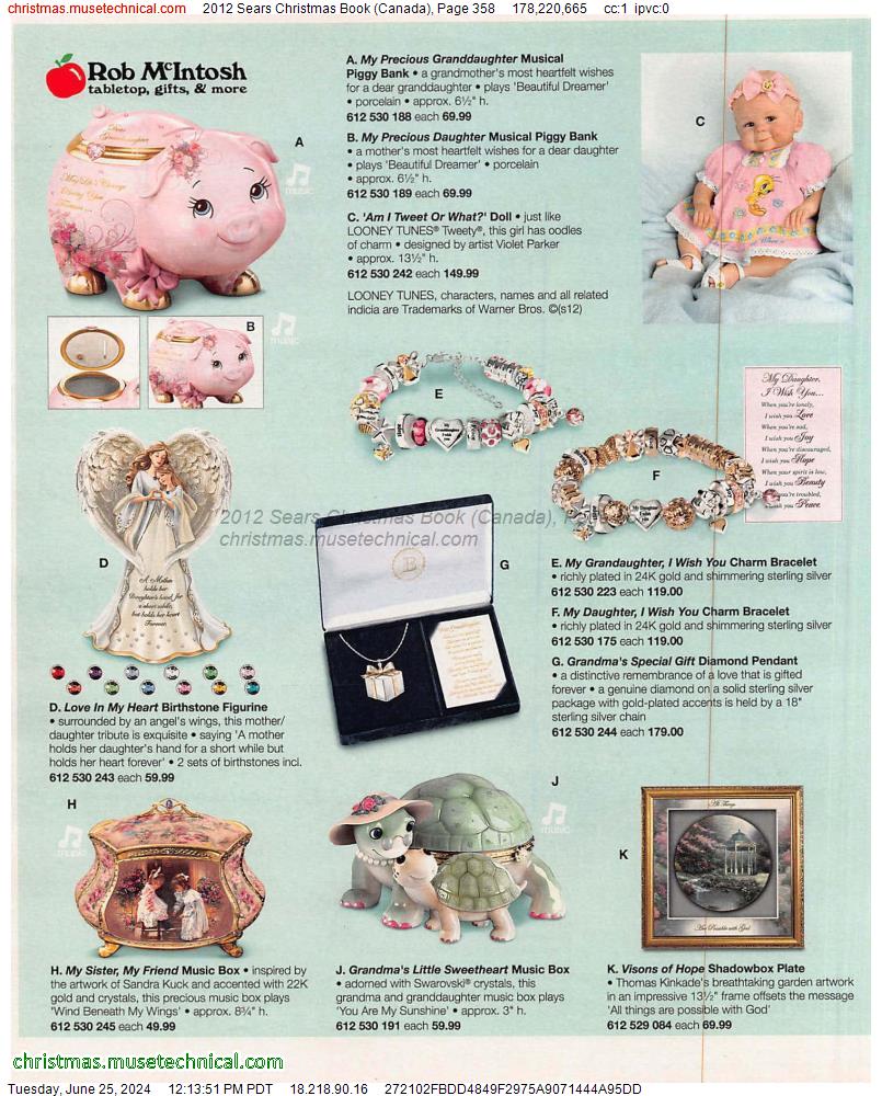 2012 Sears Christmas Book (Canada), Page 358