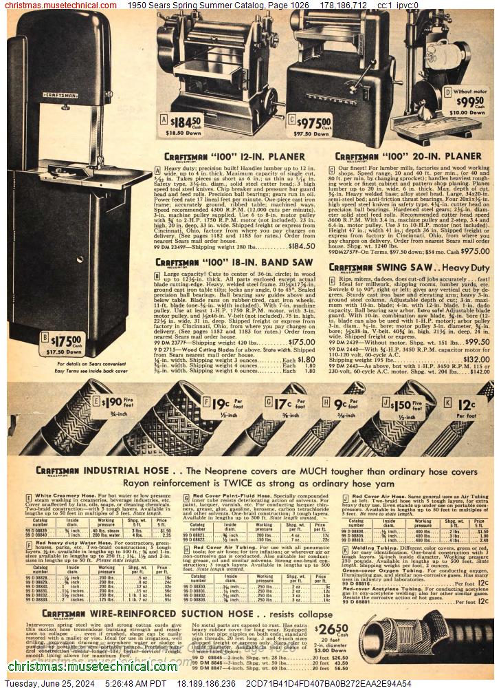1950 Sears Spring Summer Catalog, Page 1026