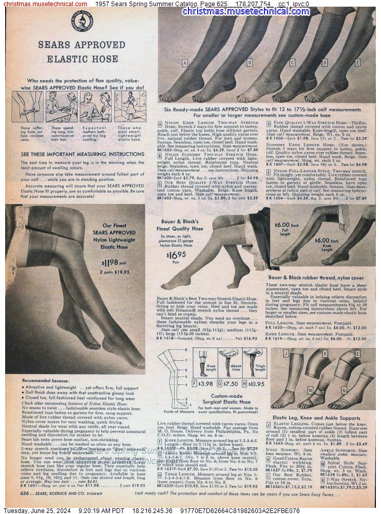 1957 Sears Spring Summer Catalog, Page 625