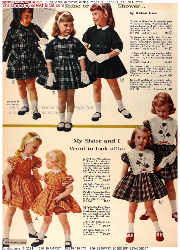 1960 Sears Fall Winter Catalog, Page 406