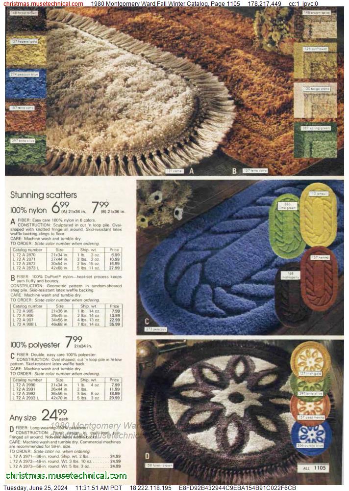 1980 Montgomery Ward Fall Winter Catalog, Page 1105