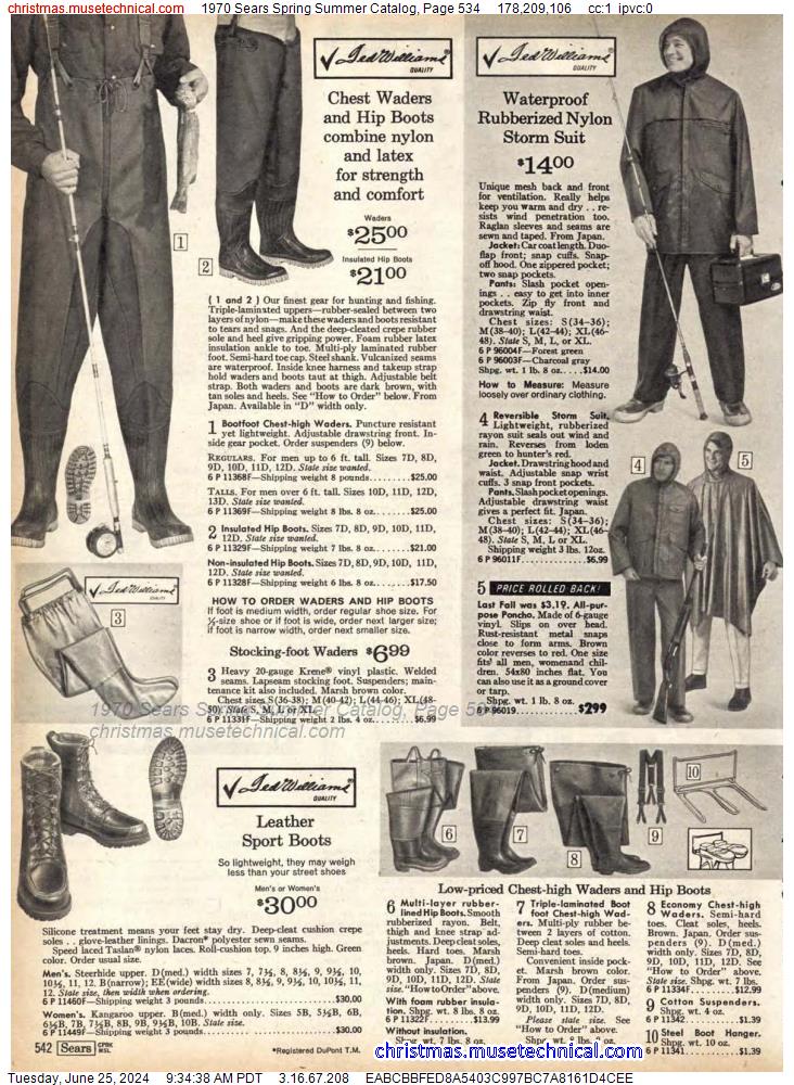 1970 Sears Spring Summer Catalog, Page 534