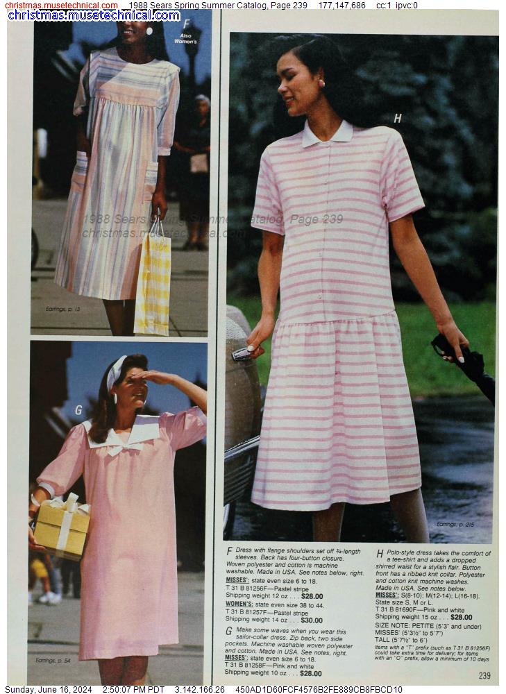 1988 Sears Spring Summer Catalog, Page 239