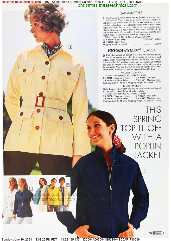 1972 Sears Spring Summer Catalog, Page 41