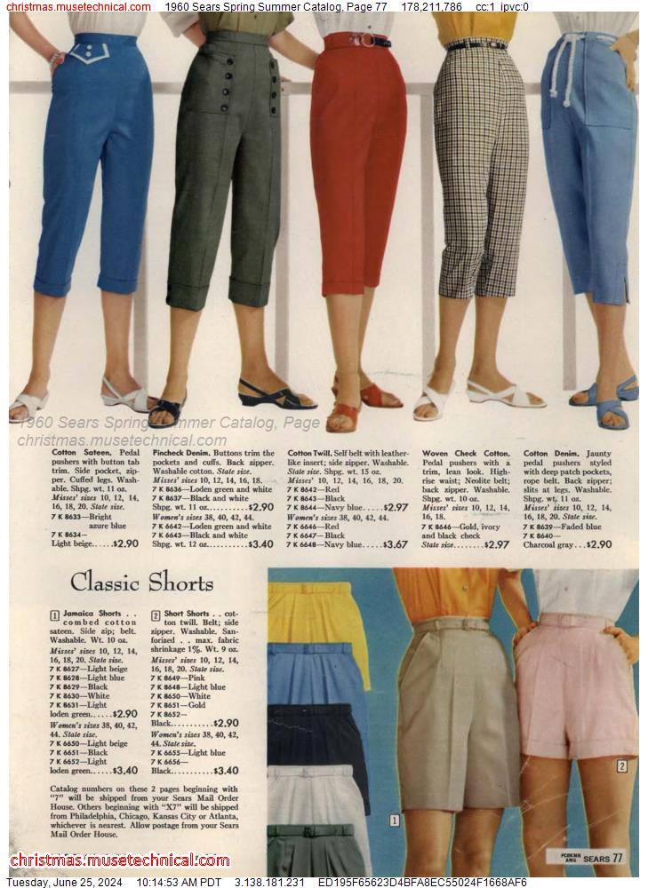 1960 Sears Spring Summer Catalog, Page 77